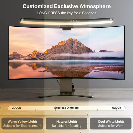 Gebogene RGB Monitor-Lichtleiste